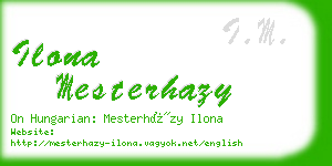 ilona mesterhazy business card